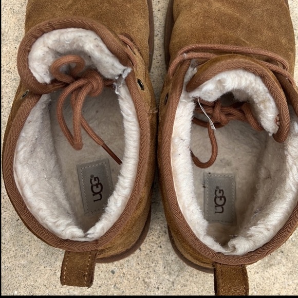UGG Men's Neumel Chestnut Suede Casual Boot Size 10 - Picture 8 of 10